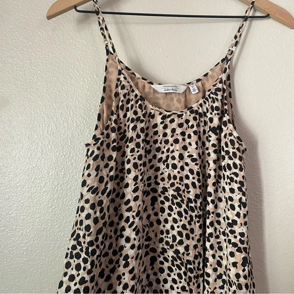 & Other Stories Gathered Leopard Maxi Dress - Picture 6 of 12